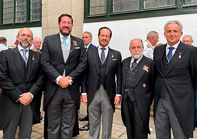 Representantes del Solar de Tejada en el acto