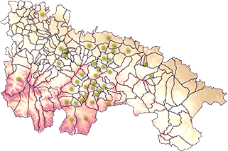 mapa de la Rioja con municipios