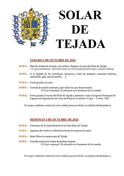 Actos del fin de semana de la Junta General.